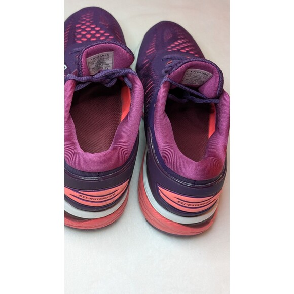 ASICS Women's Sz (7.5) GEL-Kayano 25  PUR/OR/PK/WHT Running Shoes #1012A026 - Picture 15 of 16